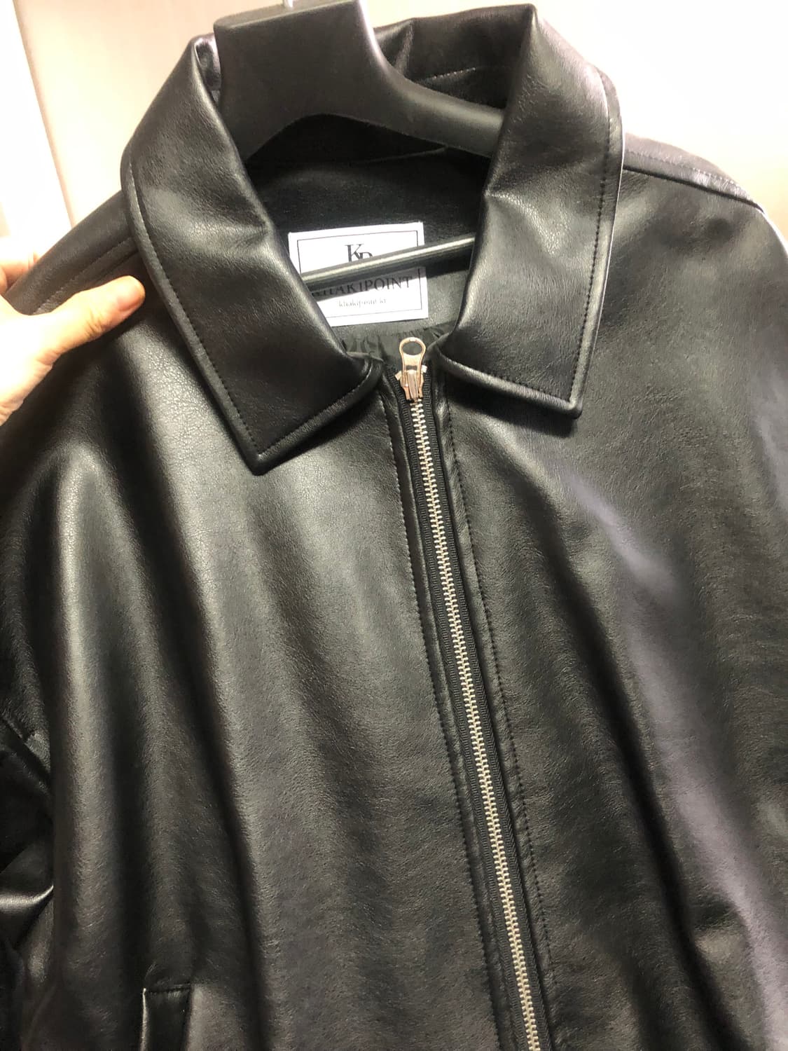 깜짝세일) 카키포인트 레더자켓+제작데님 증정 상품이미지9