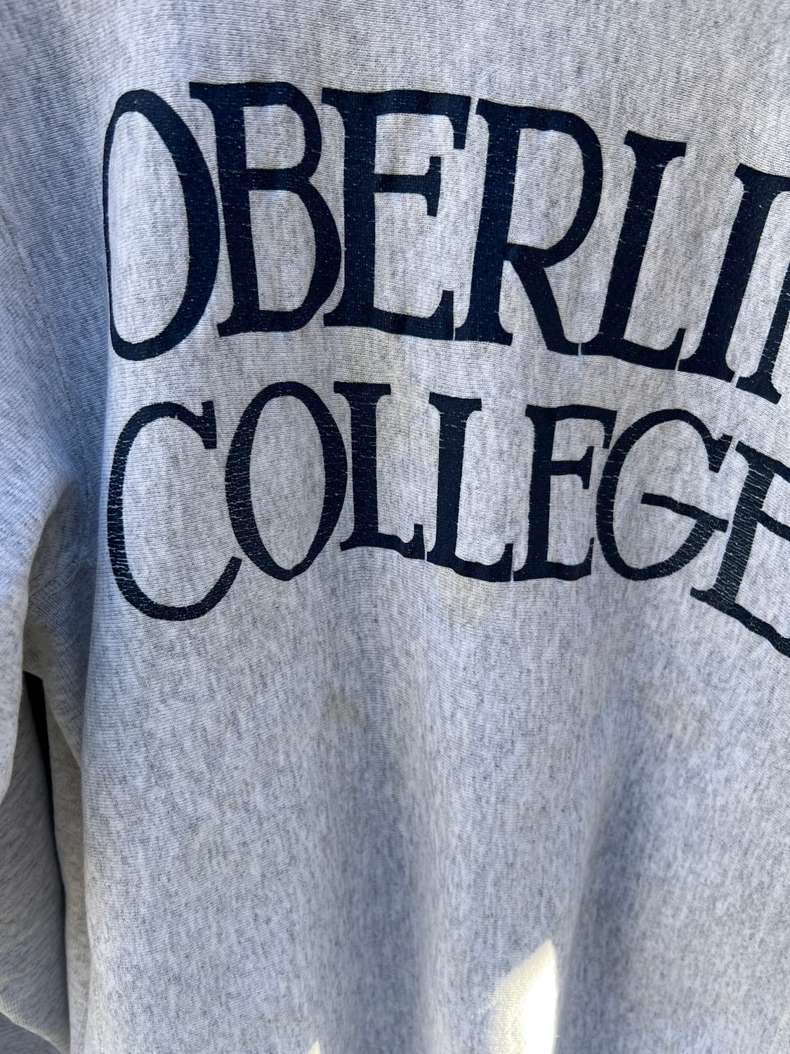 [M]80's 소피 USA Made 리버스위브 오벌린 칼리지 스웻셔츠 상품이미지3