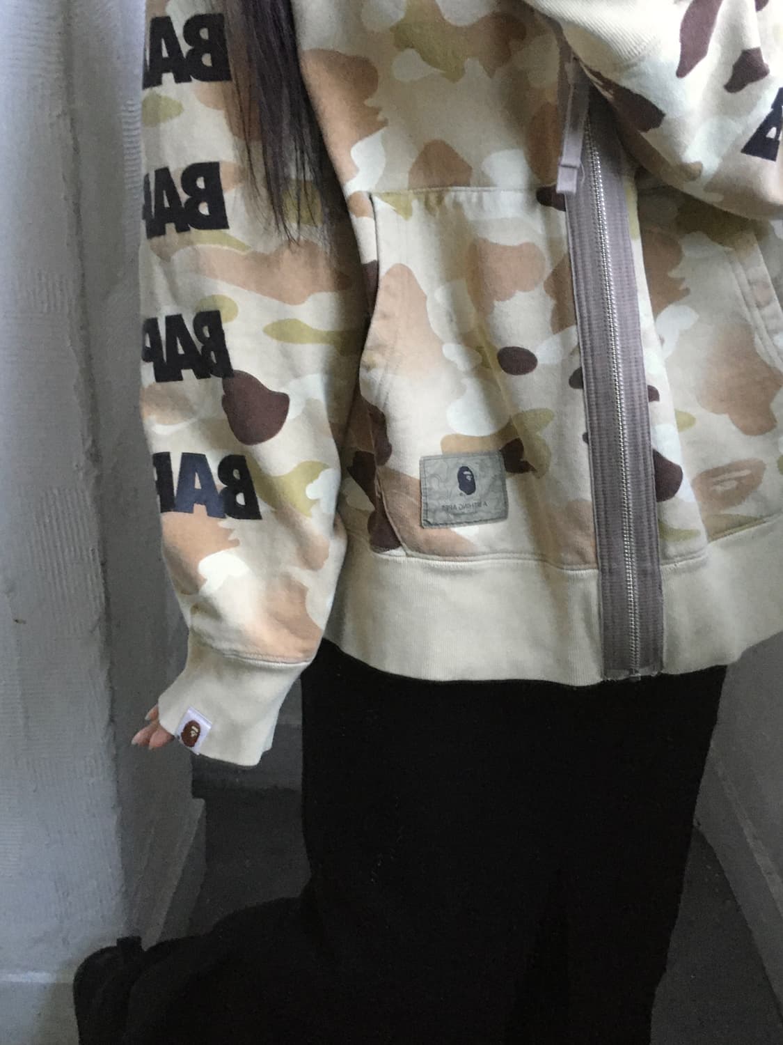 Bape 베이프 그라데이션 카모 로고 풀집 후디 상품이미지3