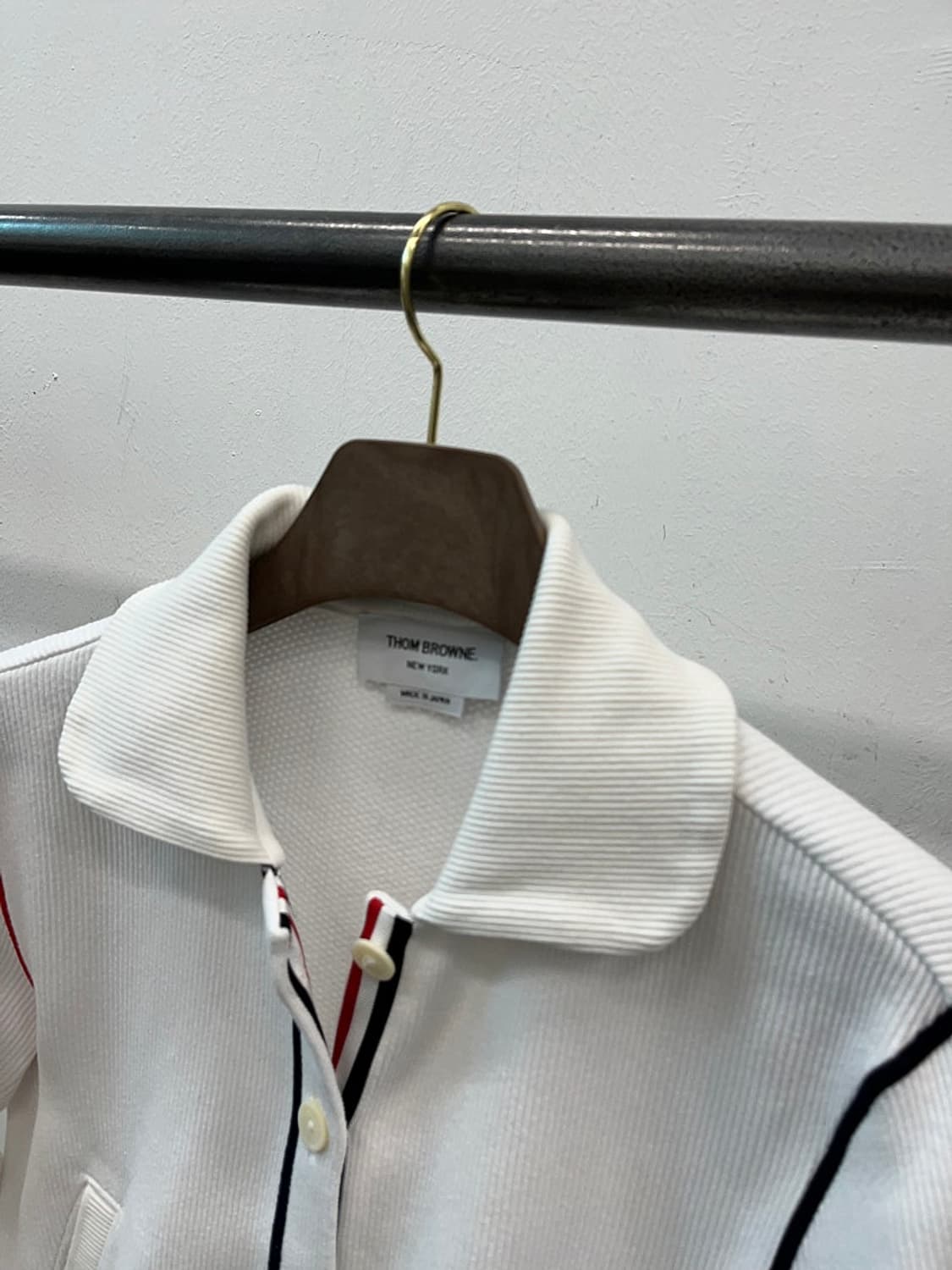 여) 톰브라운 콘트라스트 라운드카라 자켓  상품이미지4