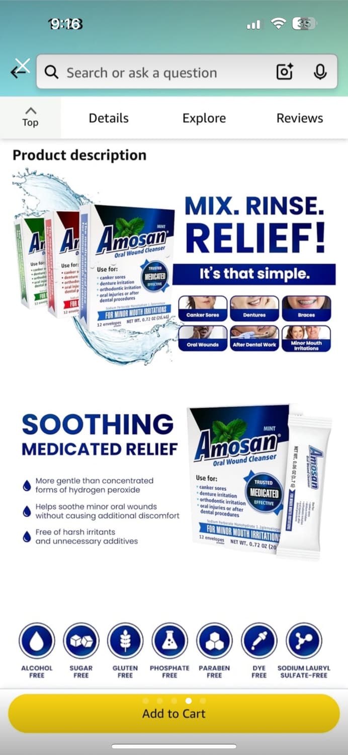 구취제거, 구강상처치료, 박테리아,백태제거용 가글 상품이미지4