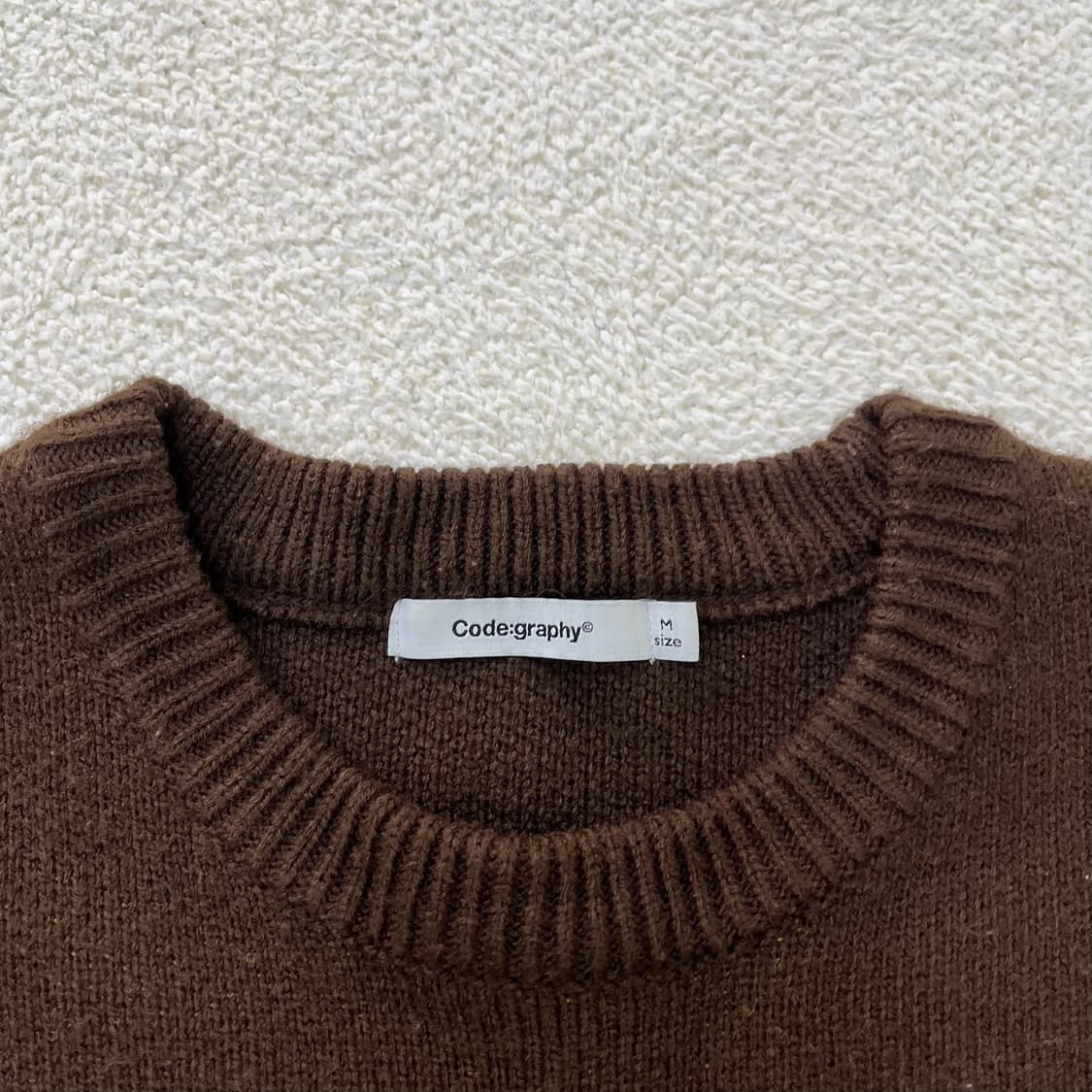 M 코드그라피 로고 니트 스웨터 0316M 상품이미지2