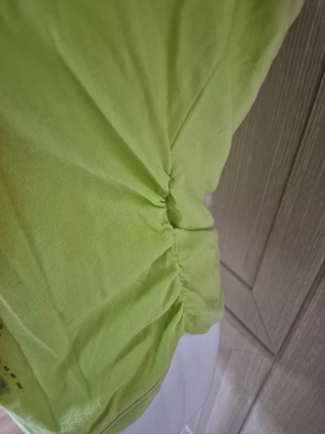 니혼진 너드 y2k 형광그린 레이어드 롱슬리브 상품이미지3