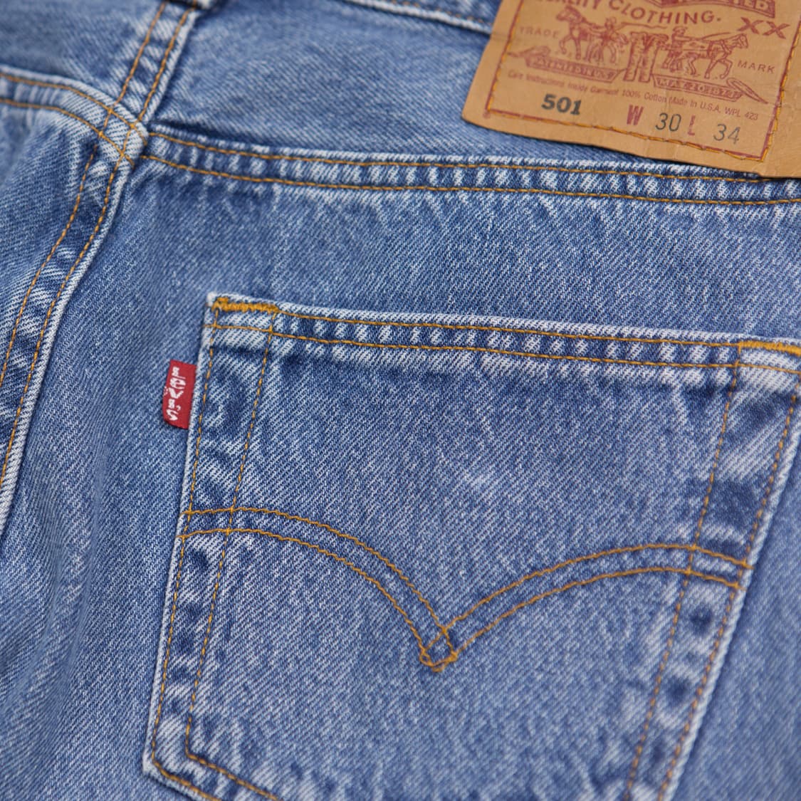 90s 리바이스 501 스트레이트 핏 데님 팬츠 30 상품이미지5