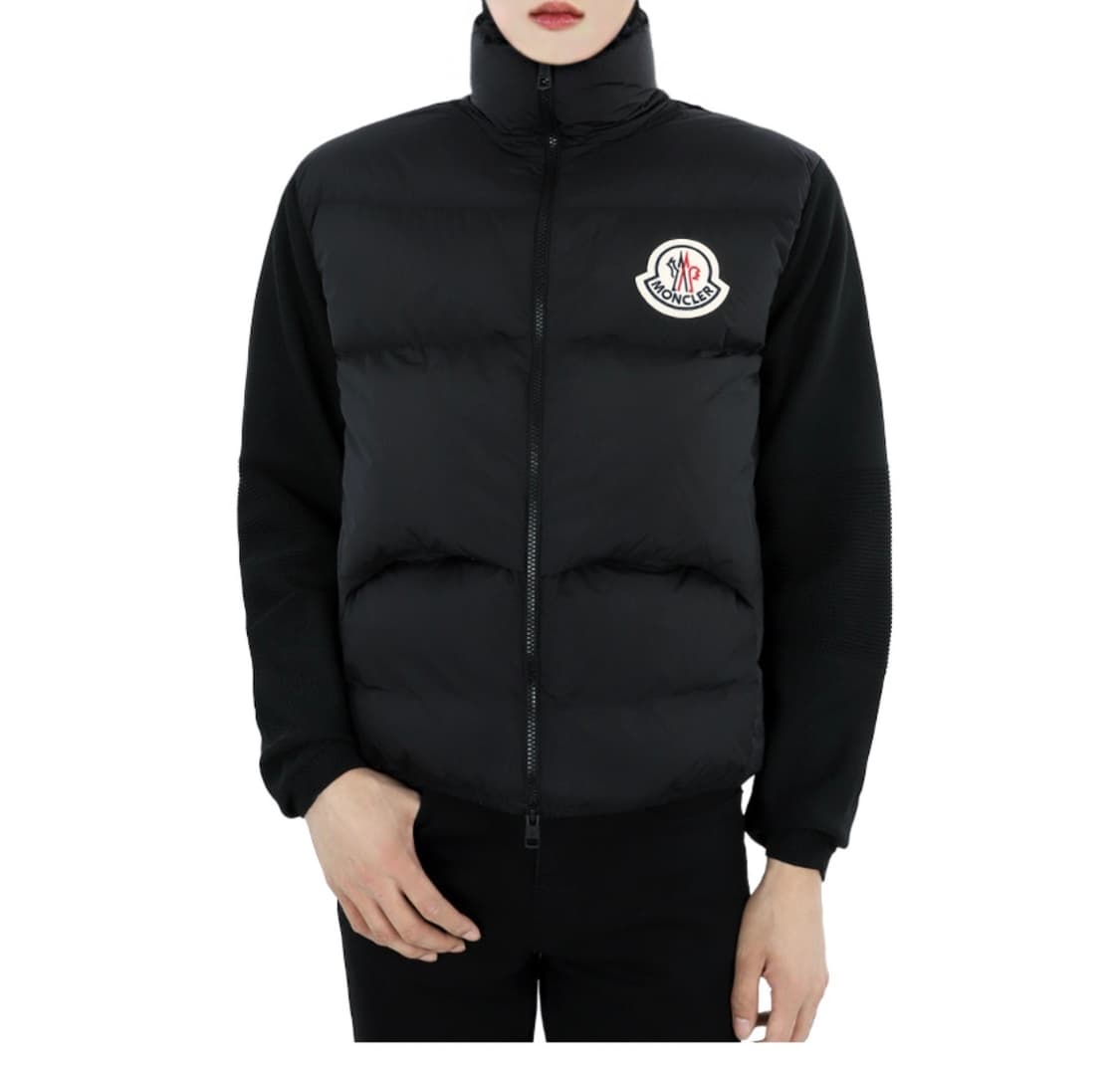 몽클레어 빅로고 니트패딩 XL 블랙 상품이미지7