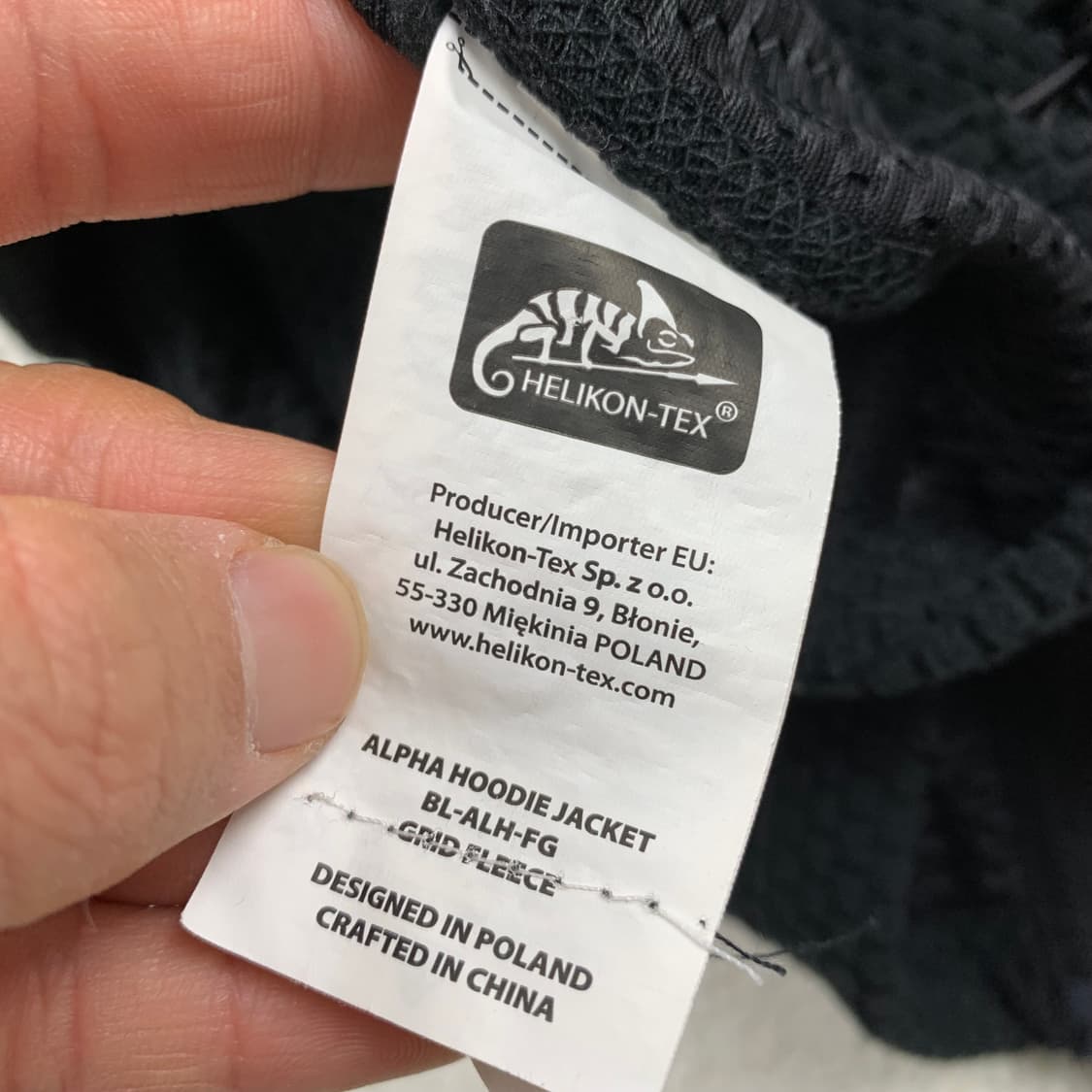 헬리콘텍스 알파 텍티컬 플리스 후드집업 블랙 상품이미지8