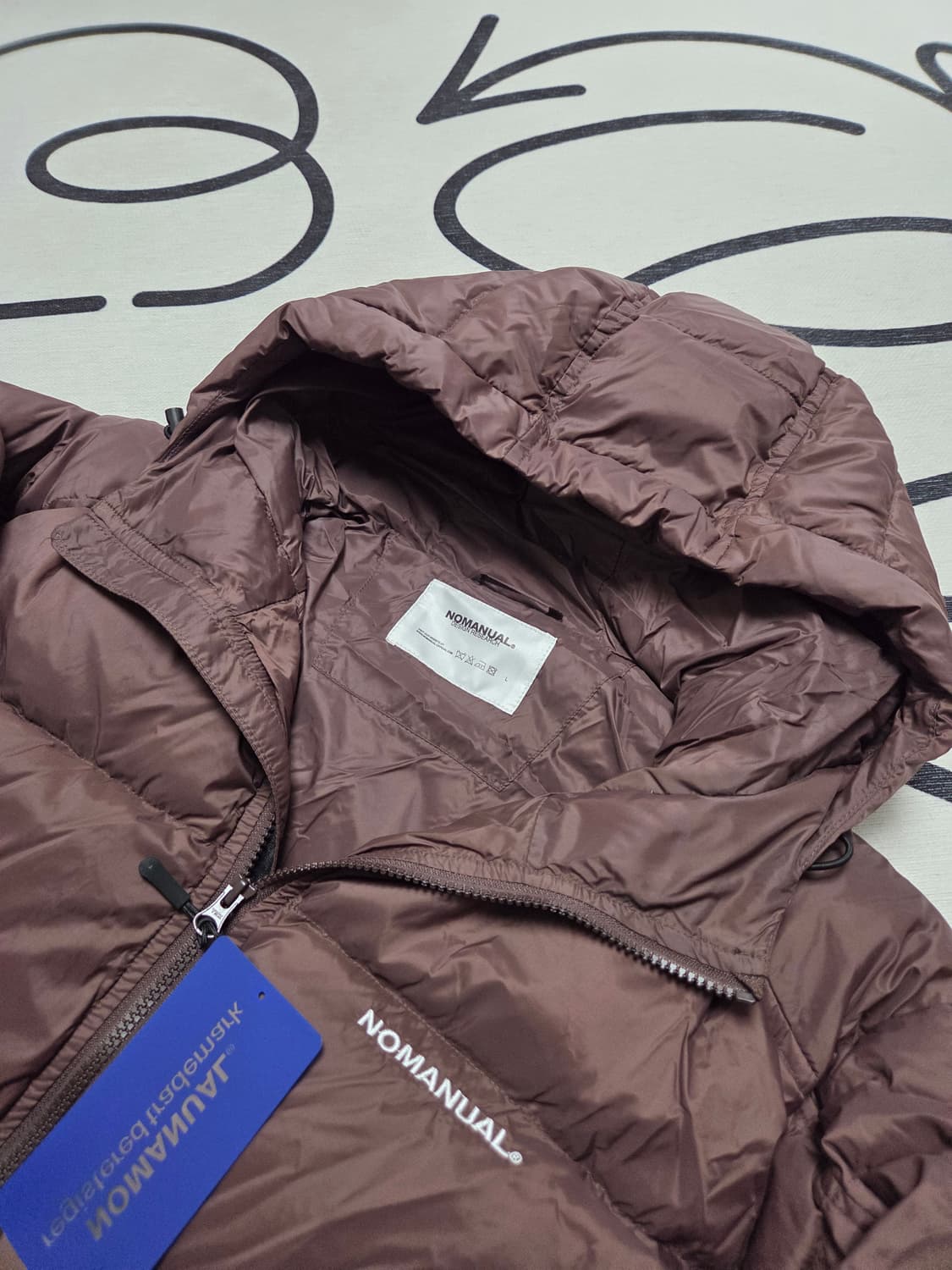 노매뉴얼 DIVISION  DUCK DOWN- BROWN XLsize 상품이미지7