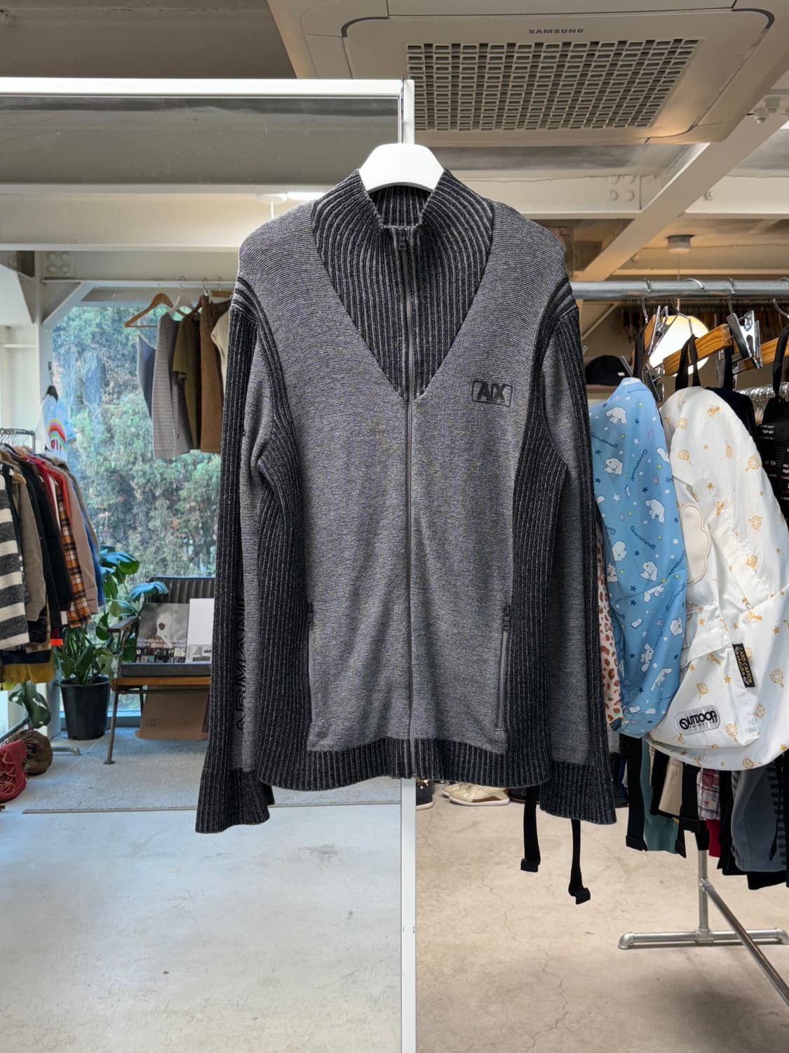 아르마니 익스체인지 집업 니트 상품이미지1