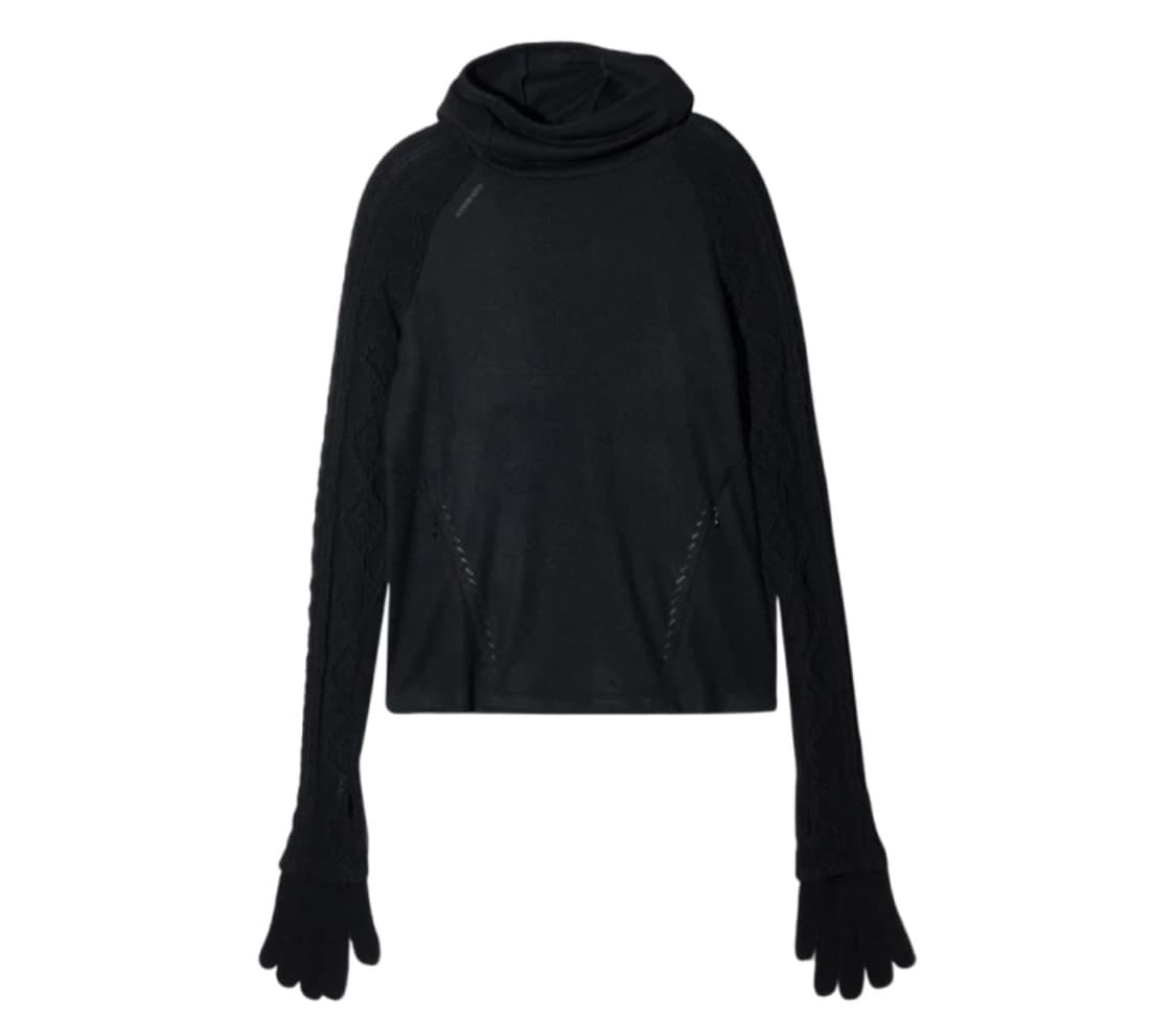 혜인서 테크울 후드 니트 3사이즈 블랙 홍태준 착용 상품이미지3