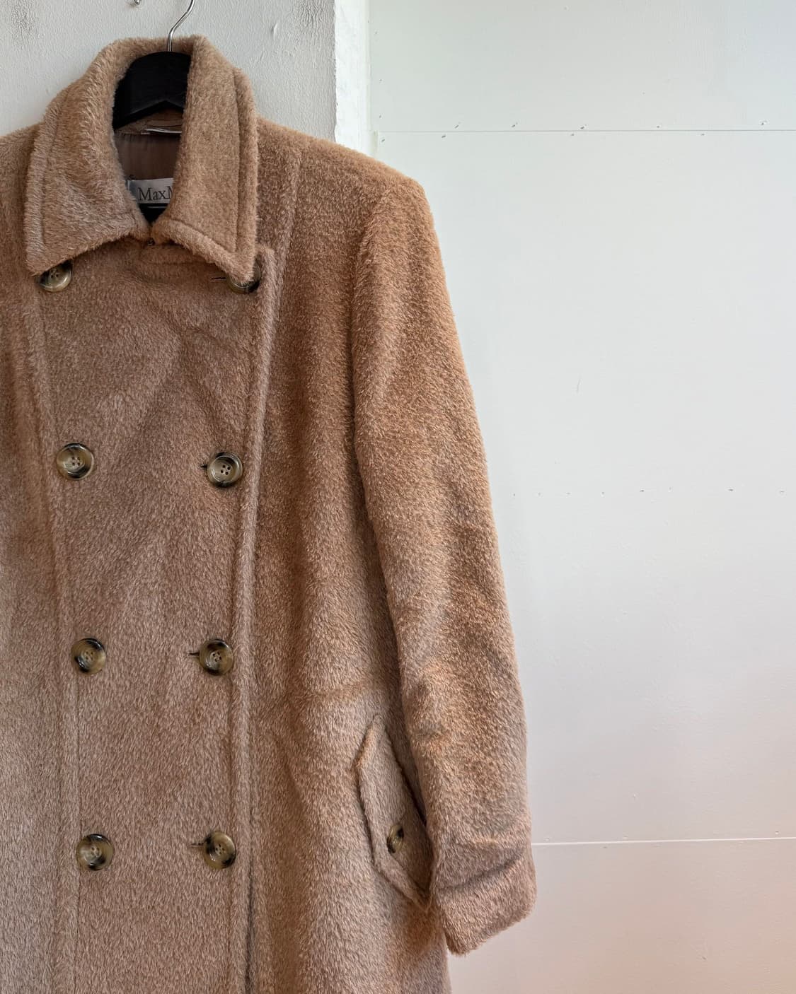 막스마라 브라운 테디 베어 더블 코트  상품이미지5