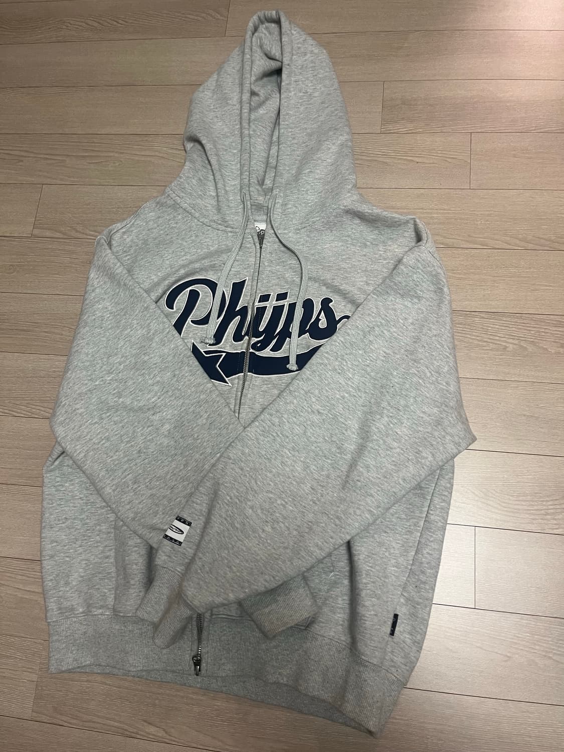 피지컬 디파트먼트 후드집업 라이트그레이 상품이미지1