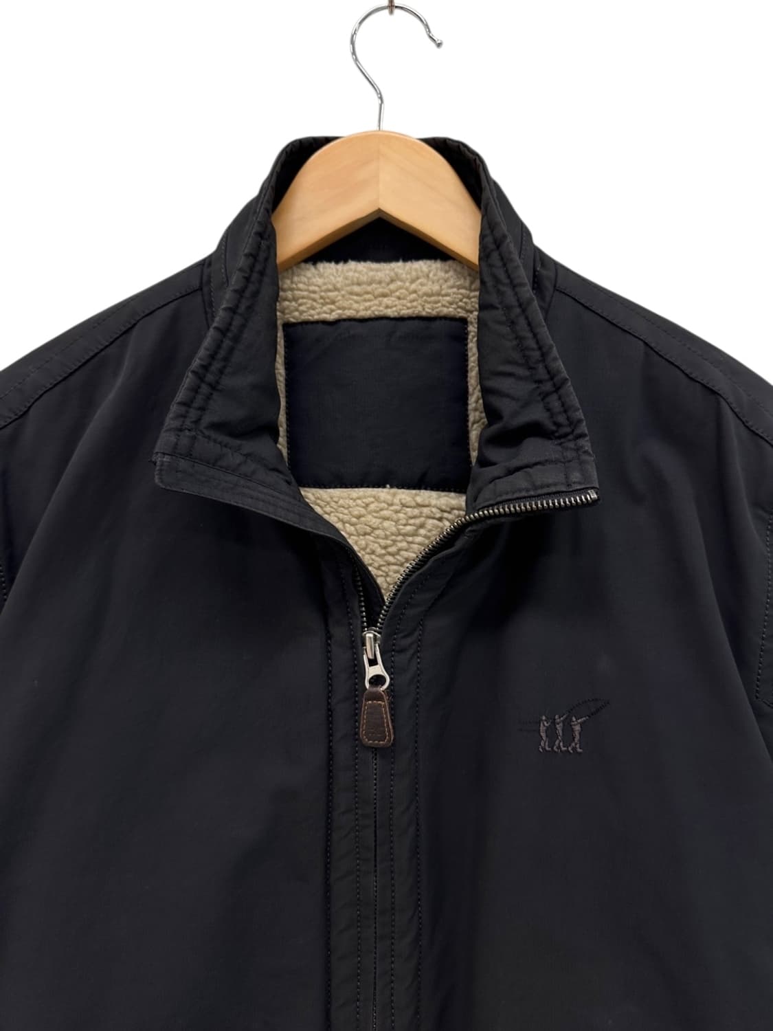 헨리코튼 도톰 기모자켓 블랙 (L) 상품이미지4