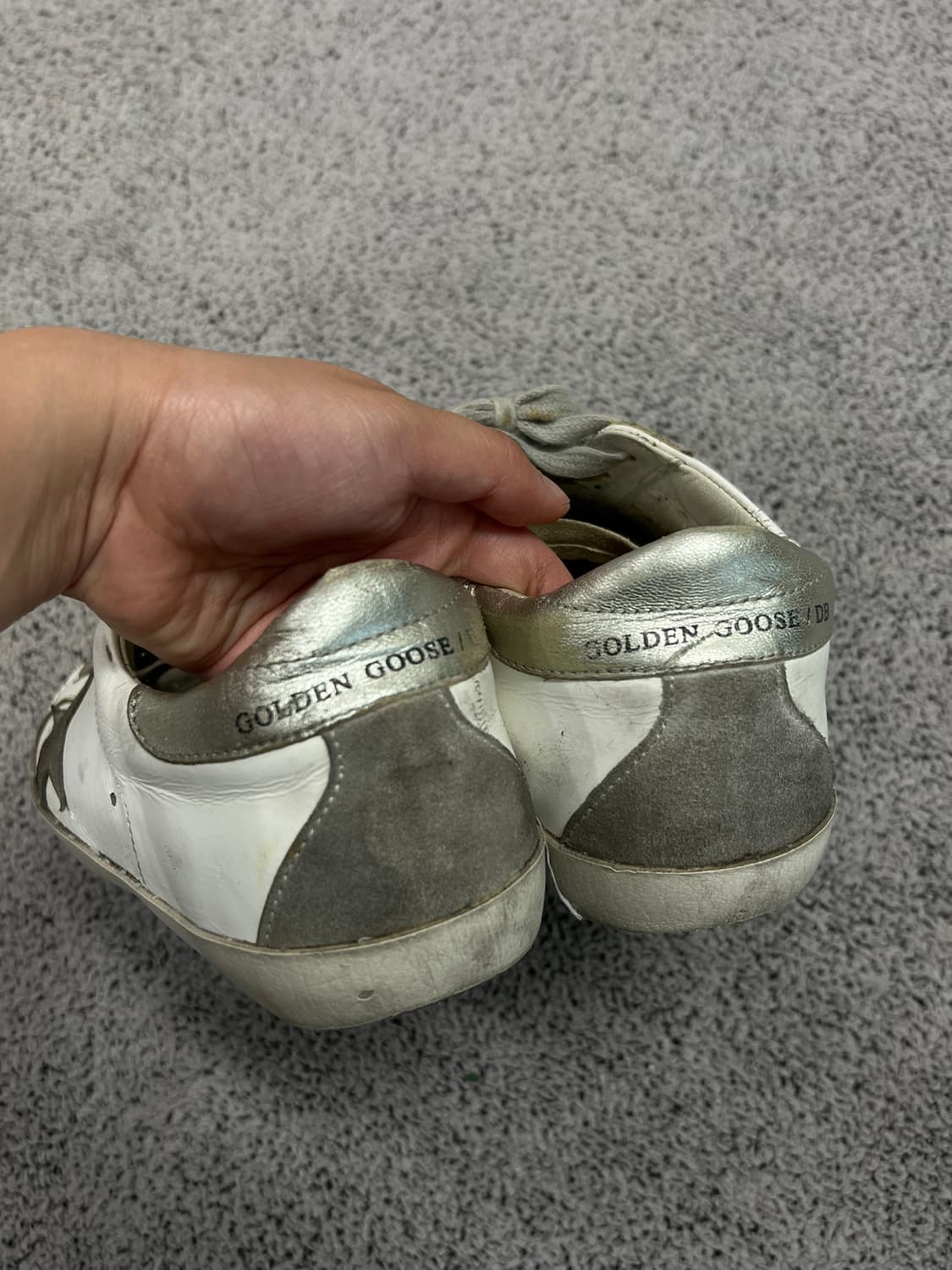 (35) 골든구스 슈퍼스타 실버/화이트 상품이미지3