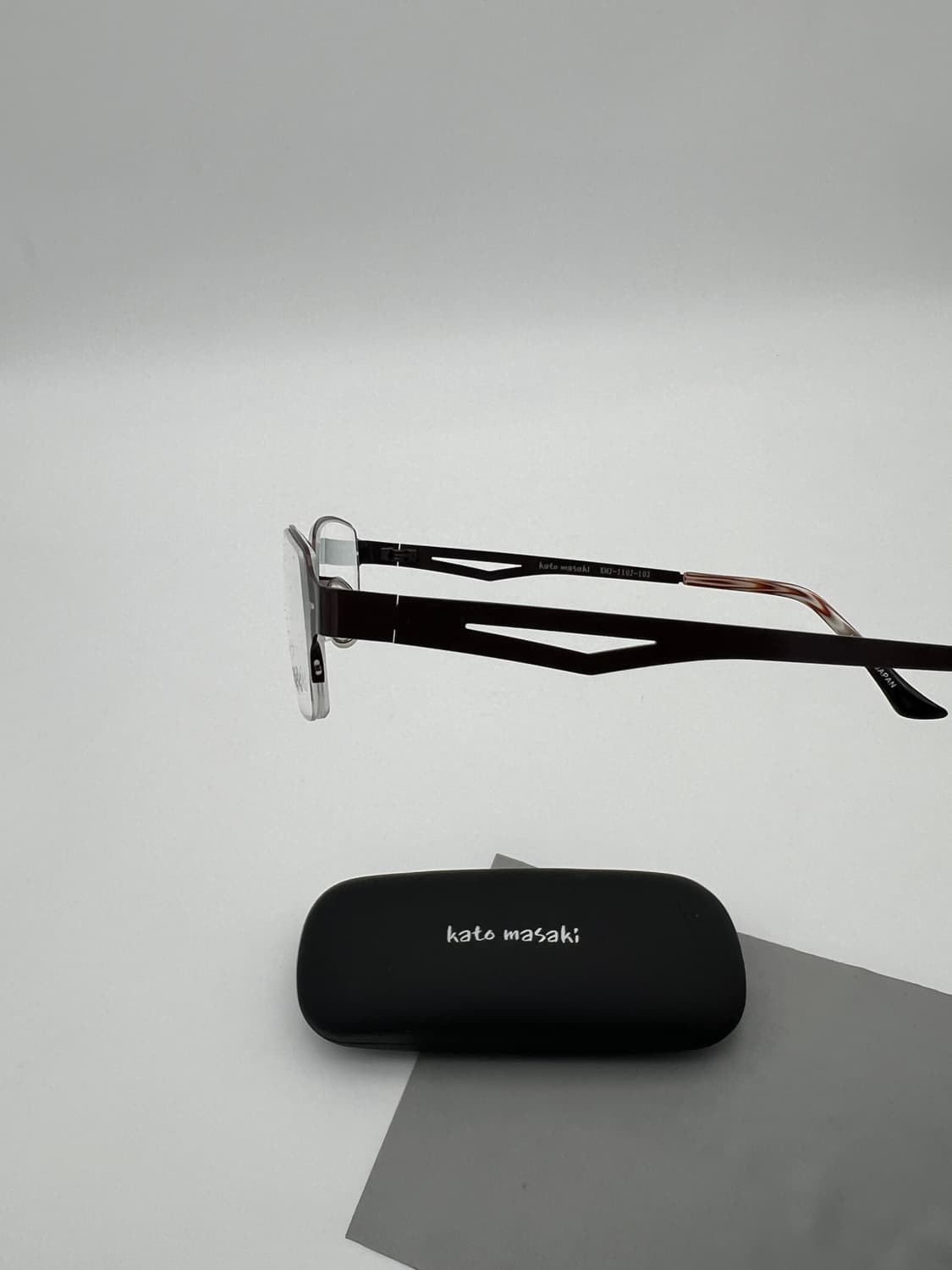 카토마사키kato masaki 하프무테 메탈 스퀘어 안경 KMJ-110J 상품이미지6