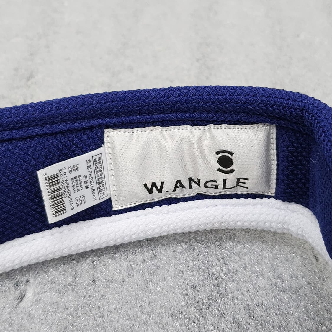 미착용 신품 와이드앵글 골프 썬캡 네이비 상품이미지7