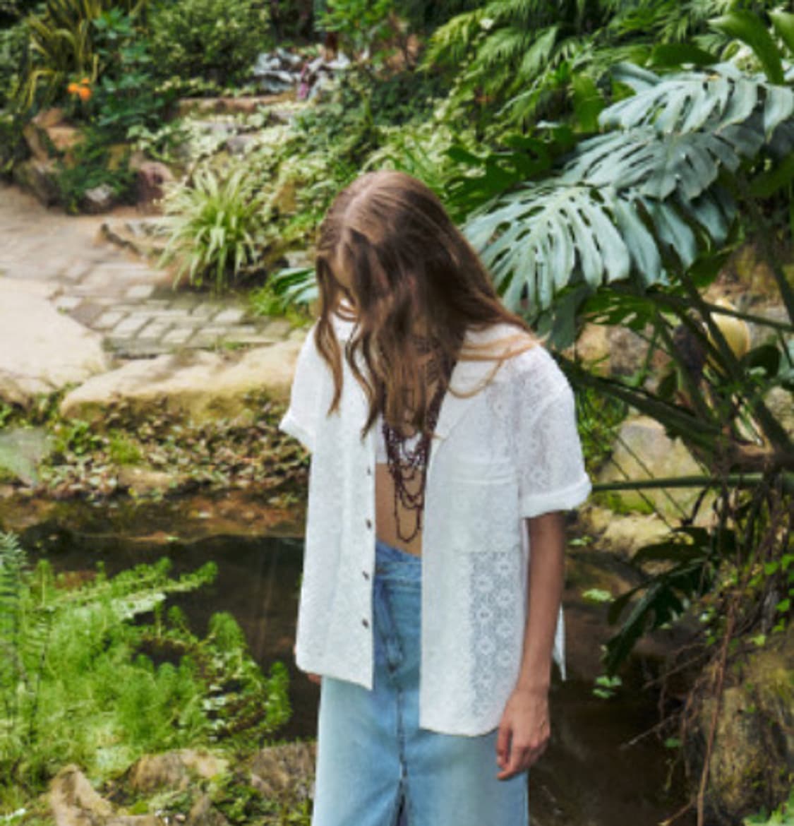 쿠메 kume lace embroidered cotton shirt 상품이미지2