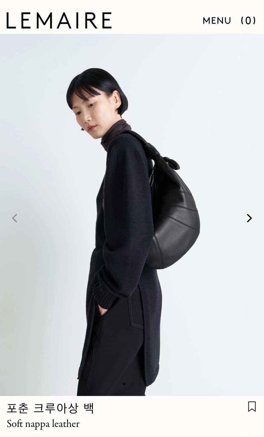 르메르 포춘 크루아상백 라지 블랙 상품이미지5