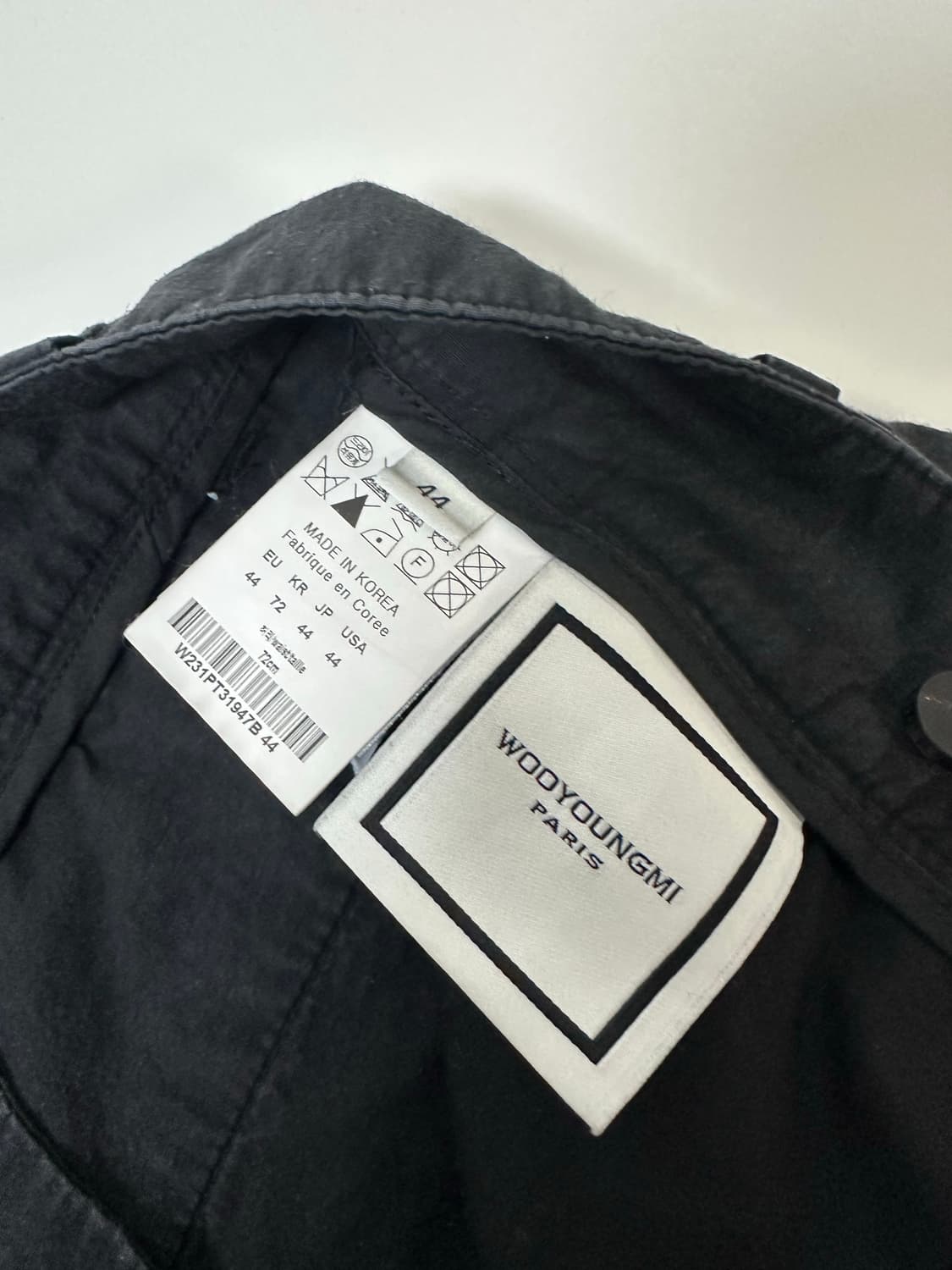 우영미 하프 플리츠 팬츠 블랙 (44/28) 상품이미지6