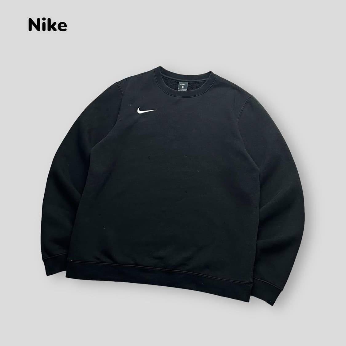 나이키 스우시 블랙 맨투맨 상품이미지1