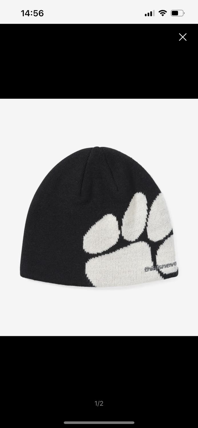 thisisneverthat Big paw 비니 블랙 상품이미지1
