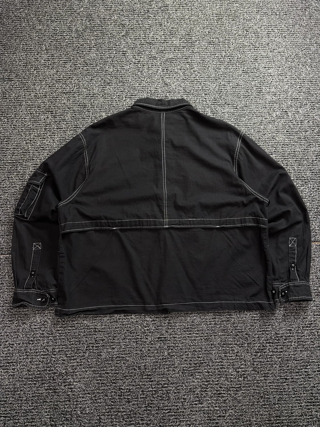 Mrsandman 아카이브 아웃스티치 블랙 워크 자켓 1747 상품이미지6