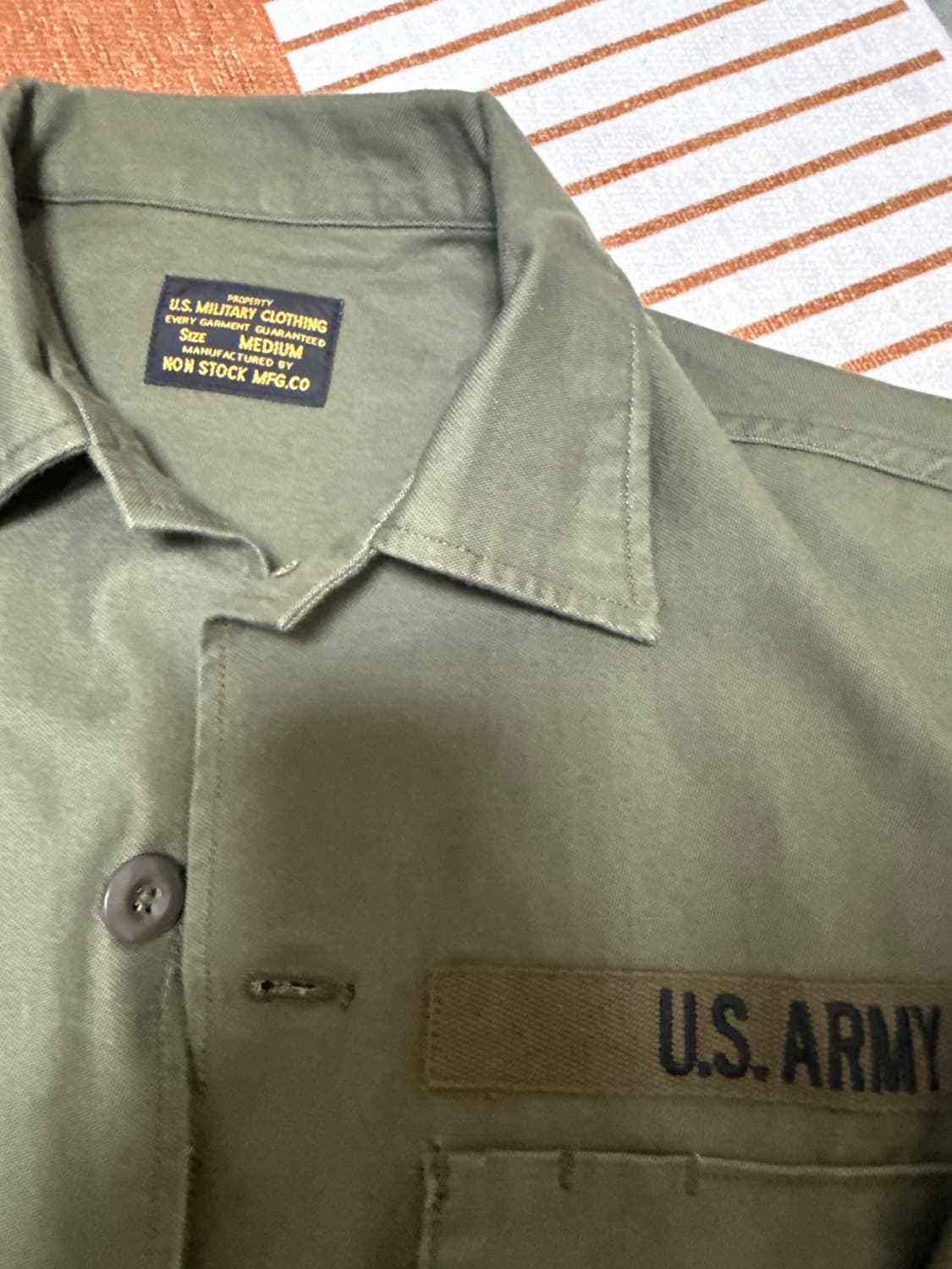 브론슨 us army 107 퍼티그 셔츠 상품이미지2
