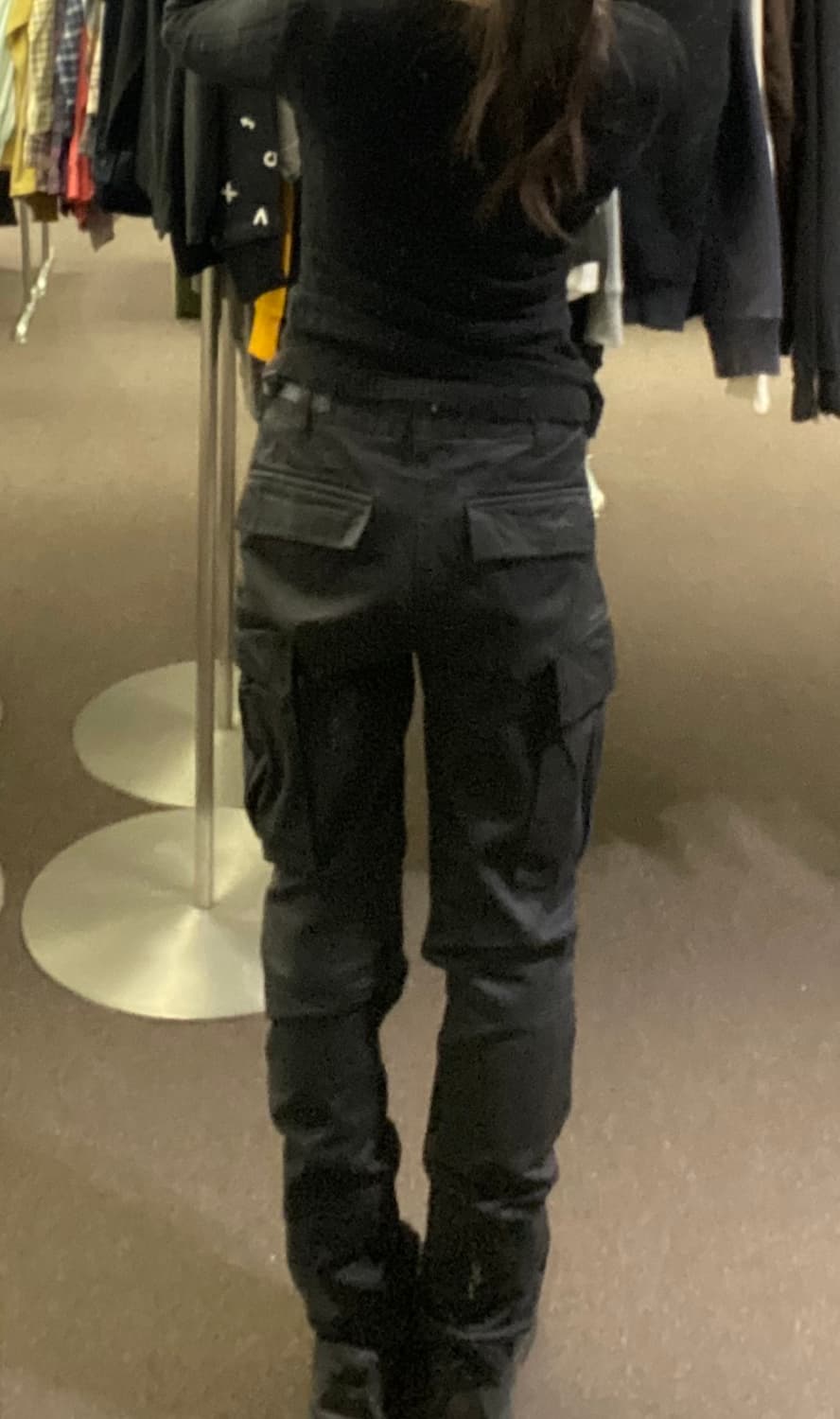 S)AVIREX 빈티지 블랙 카고팬츠 상품이미지2