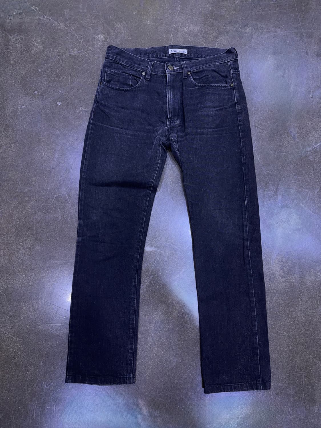 아크네 스튜디오 진 블랙 빈티지 워싱 데님팬츠 스트레이트핏 30 상품이미지1