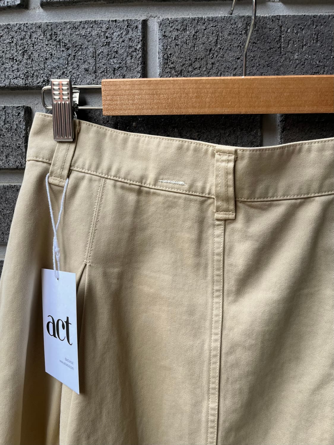 MHL마가렛호웰 코튼 스커트 베이지 상품이미지8