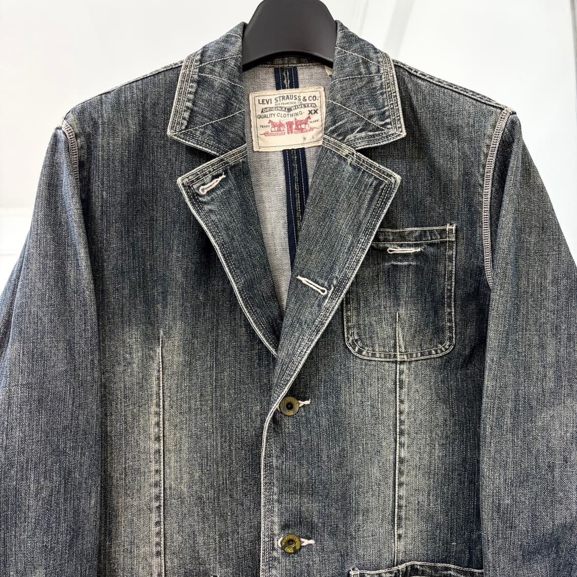 리바이스 워시드 데님 워크 블레이저 자켓 상품이미지6