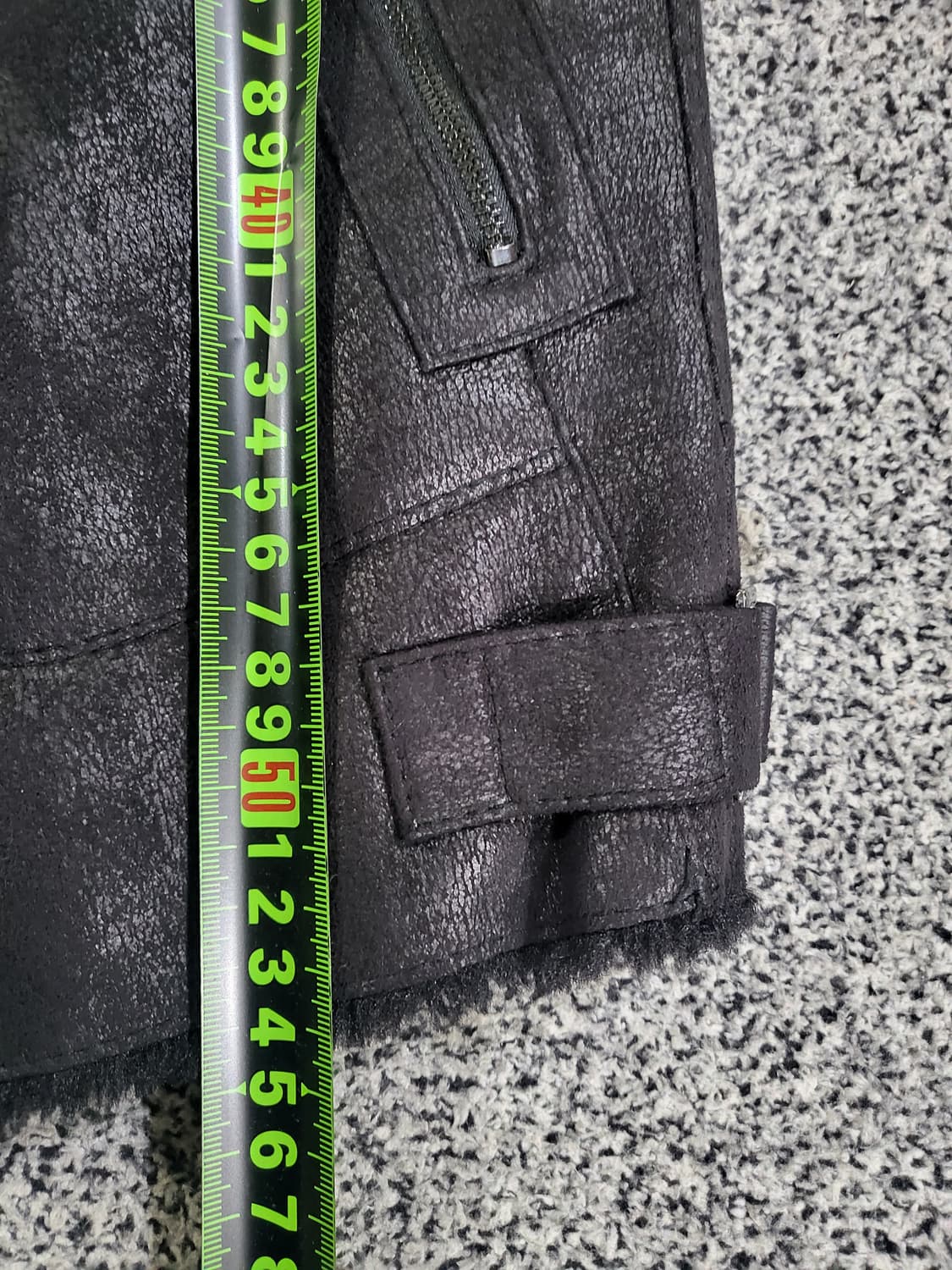 블랙 무스탕(시어링 자켓) 상품이미지7