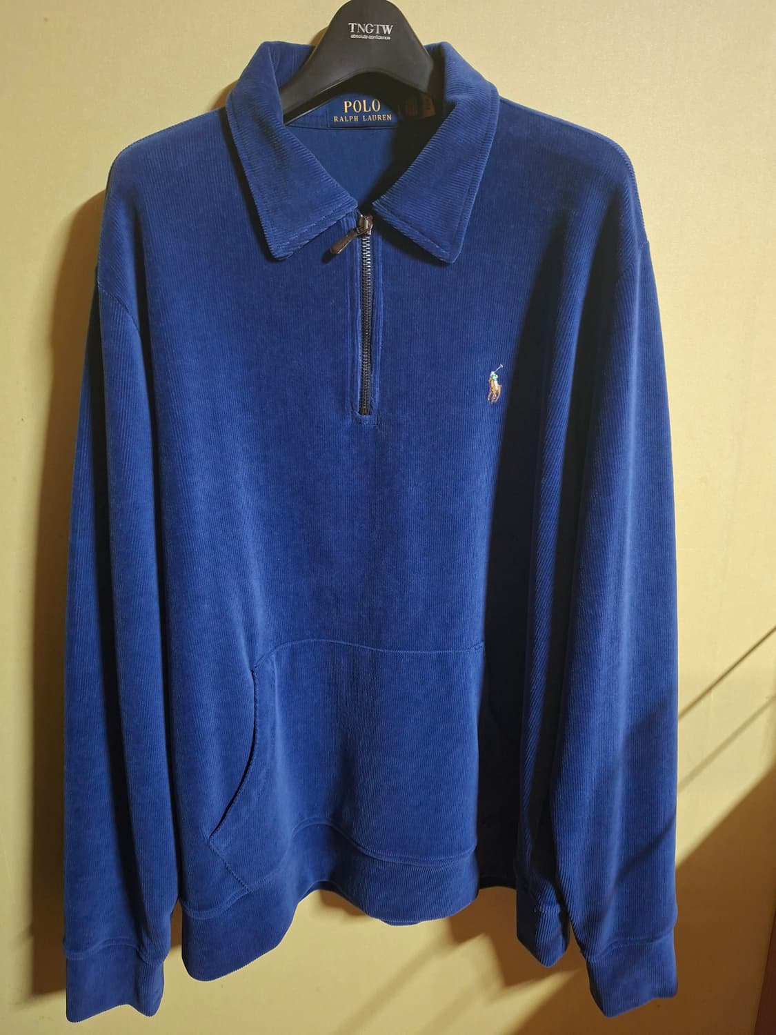 폴로 랄프로렌 니트 코듀로이 쿼터 지퍼 풀오버 L사이즈 상품이미지1