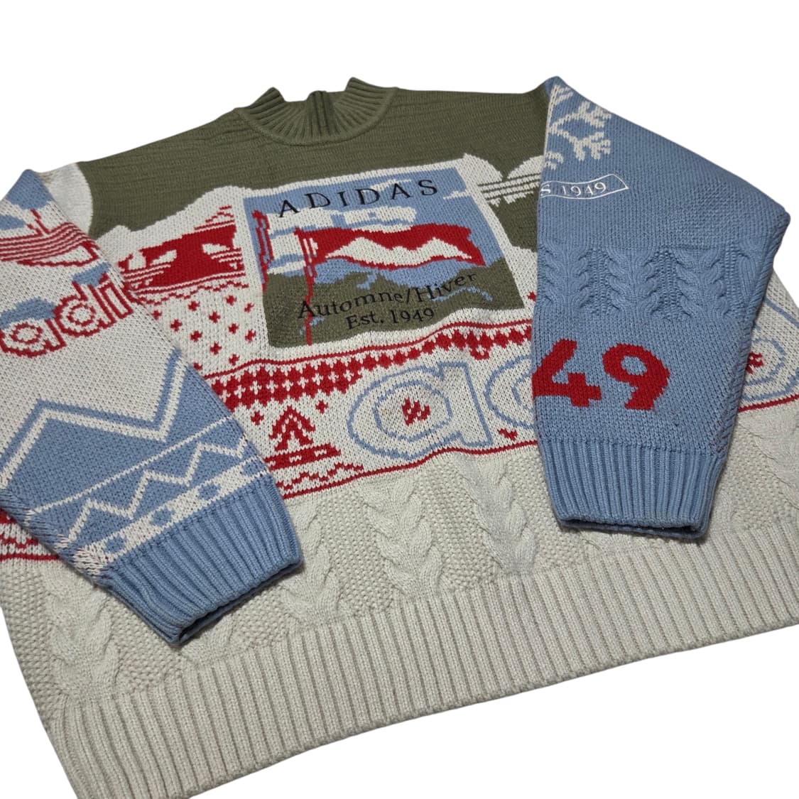 Adidas 아디다스 X-mas터틀넥 스웨터 공용 HK7440 상품이미지2