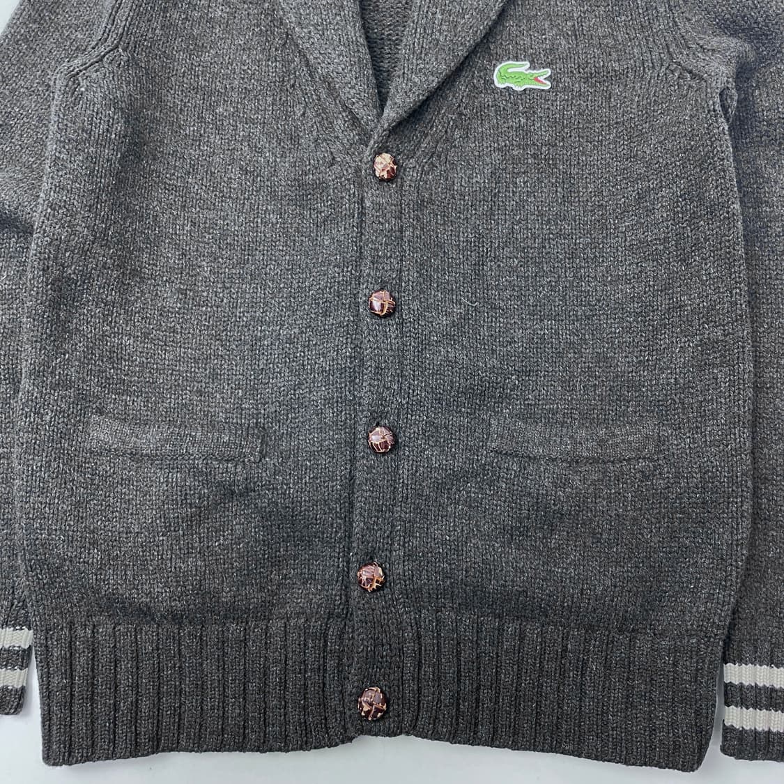 라코스테 모100 숄카라 가디건 상품이미지4