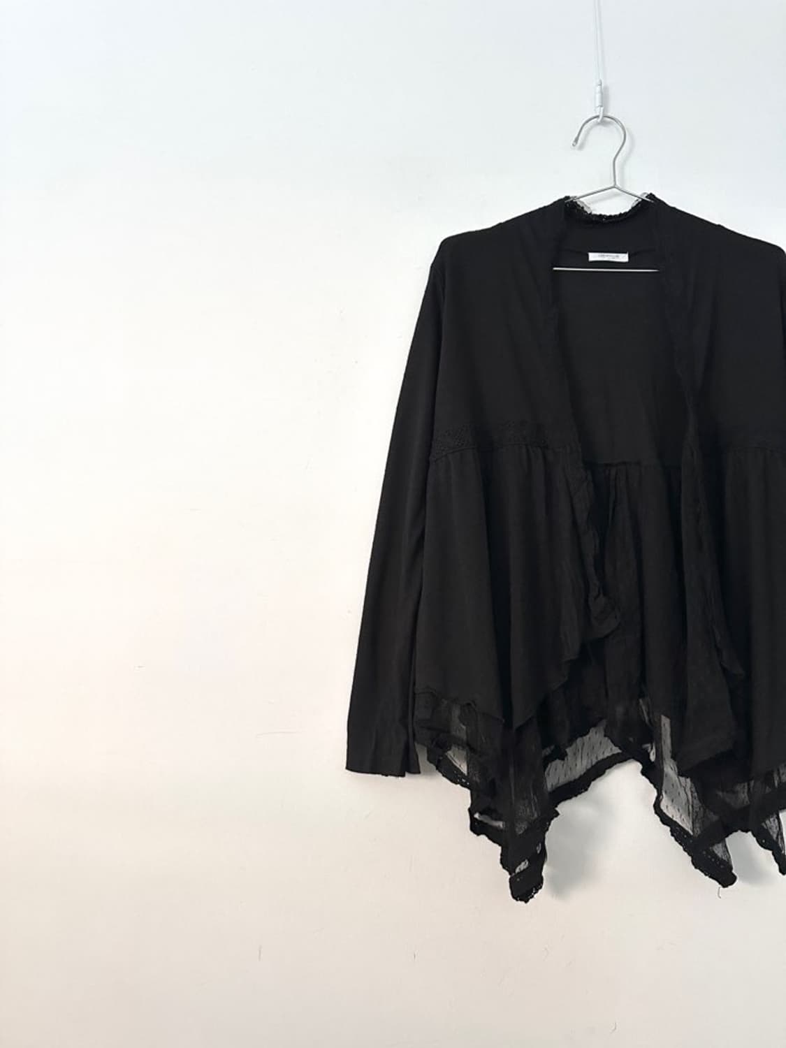 Sheer & dot point open cardigan  상품이미지3