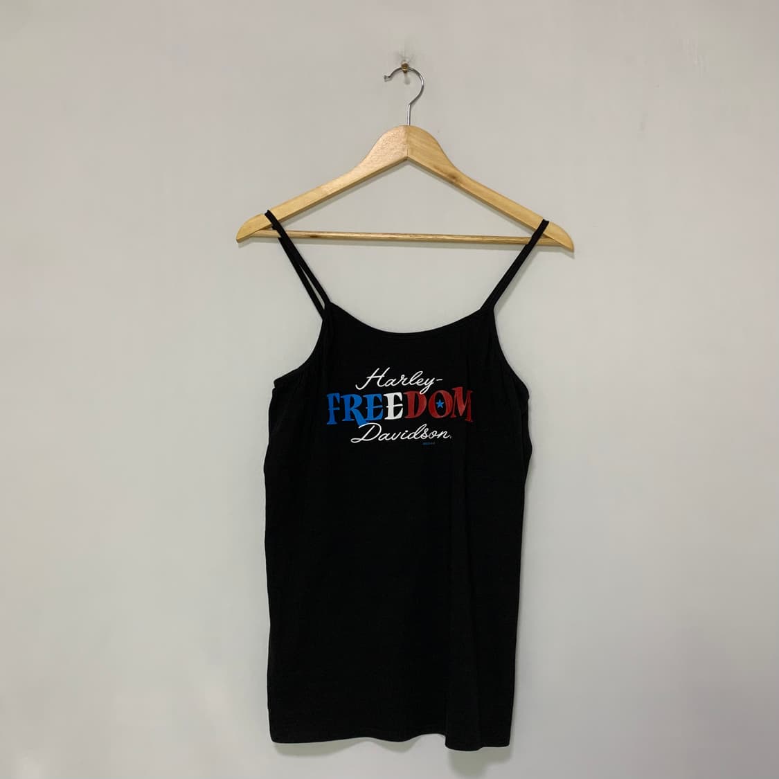 할리 데이비슨 빈티지 슬리브리스 여성 민소매 나시 티셔츠 L 상품이미지1