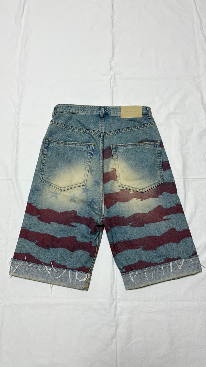 OG 웨스켄 스타 스팽글 버뮤다 데님 1size 상품이미지2