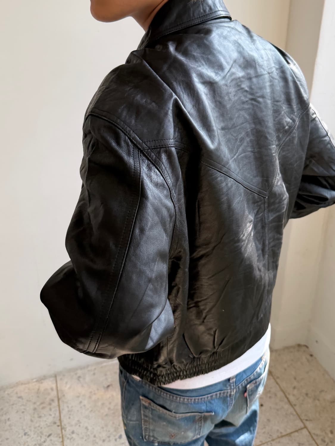 리얼레더 양가죽 블루종 자켓 상품이미지5