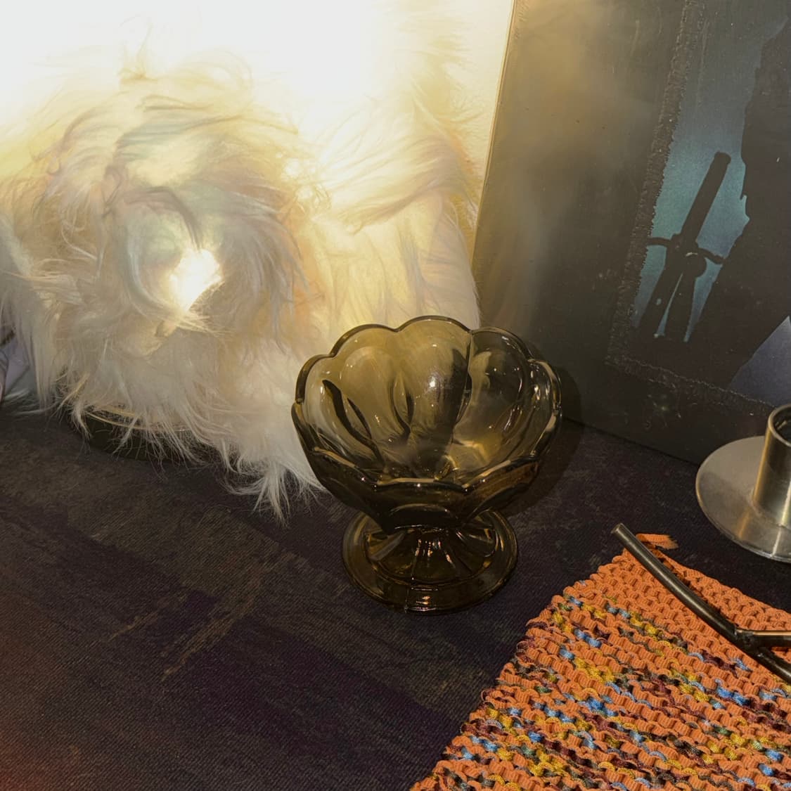 앰버 글라스 풋드 보울 상품이미지9