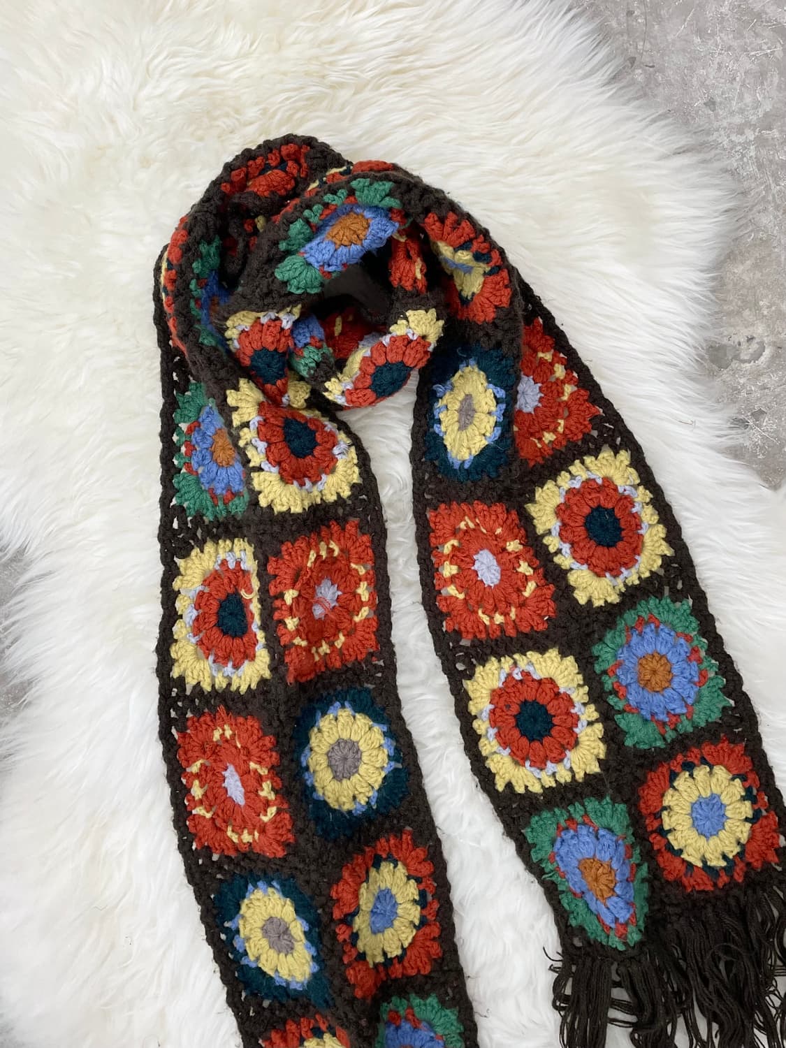 모리 하구미 크로셰 모티브 머플러  상품이미지5