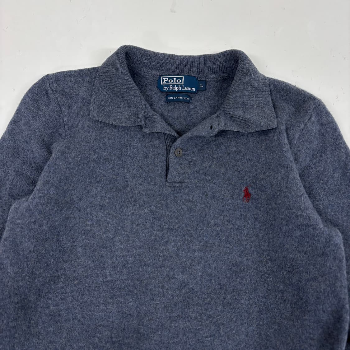 폴로 램스울 카라 니트 상품이미지4