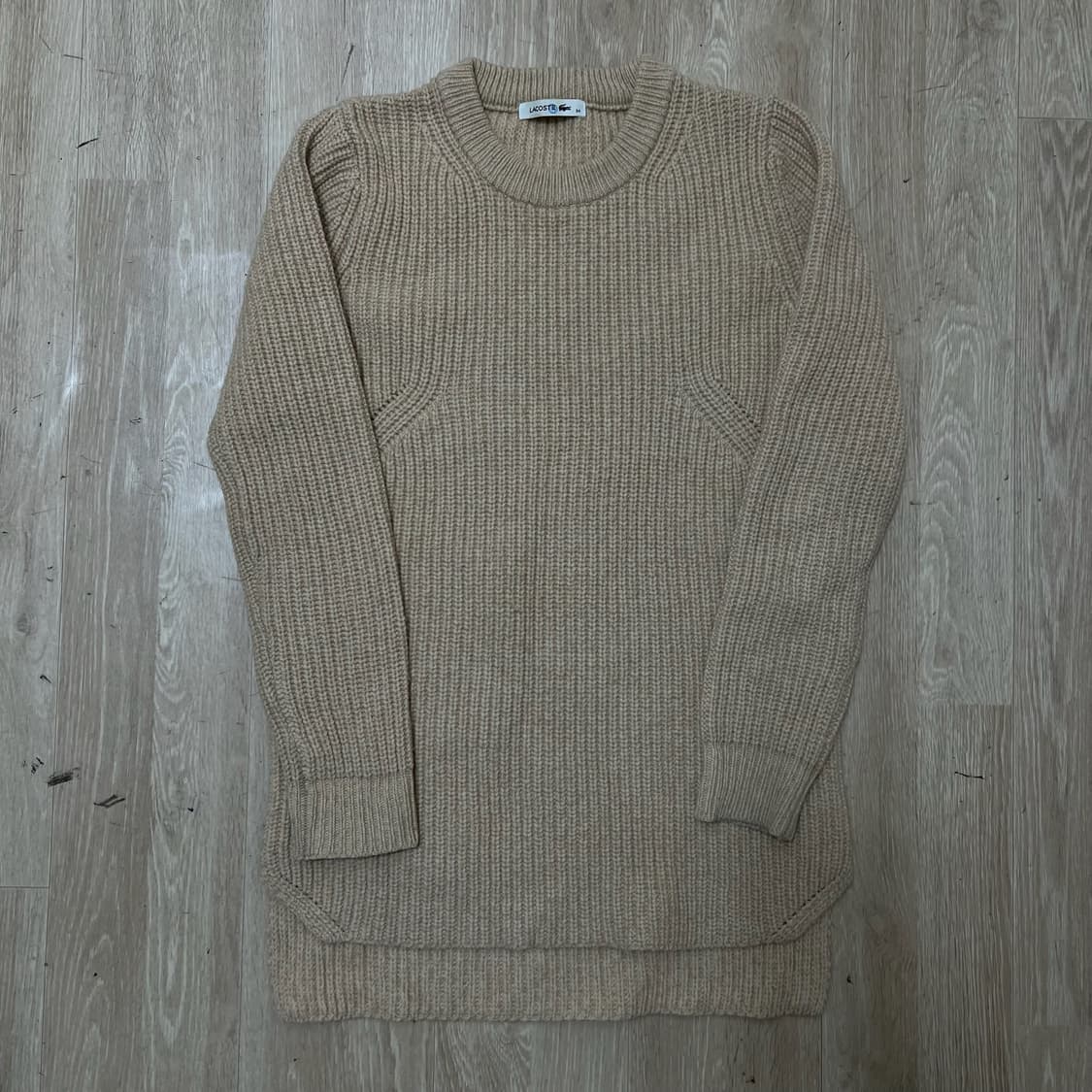 라코스테 여성 베이직 라운드 롱 니트 34  상품이미지1