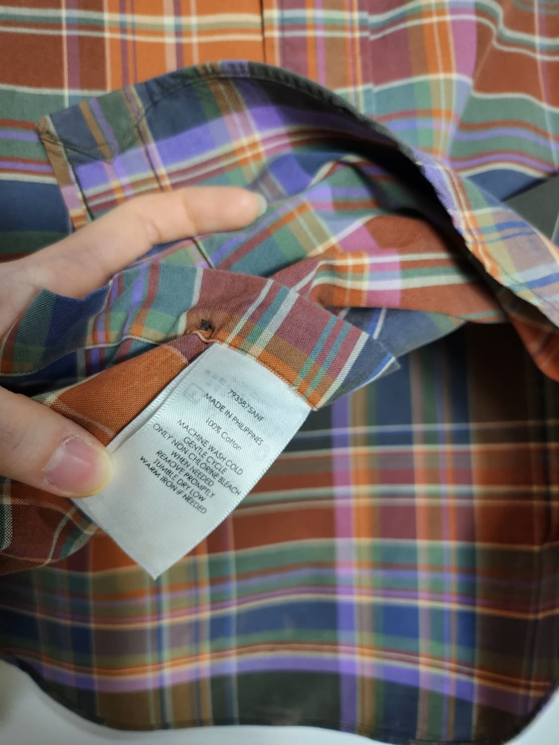 S 폴로 랄프로렌 커스텀핏 멀티 체크셔츠 상품이미지5