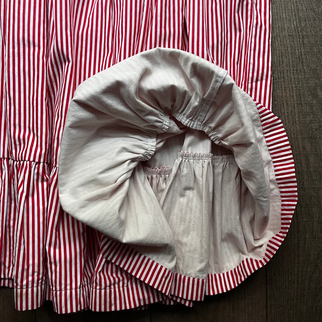 Stripe Frill Volume Skirt 상품이미지7
