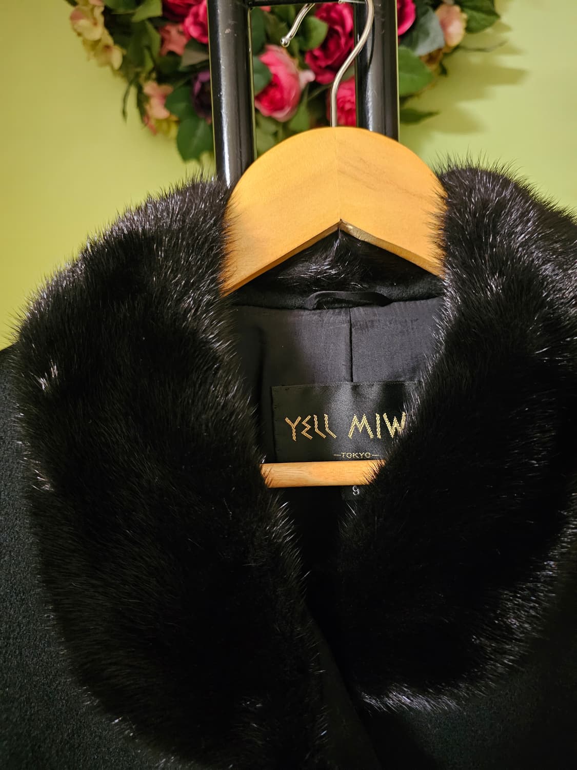 캐시미어100% 밍크배색 코트 상품이미지2