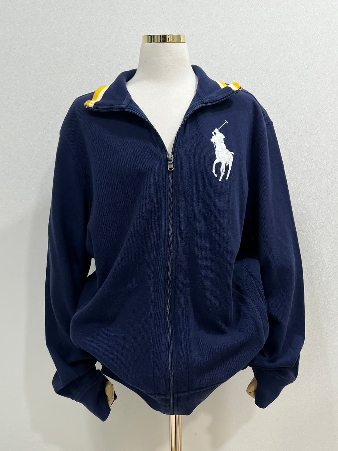폴로 랄프로렌 빅포니 집업 져지 네이비  상품이미지1