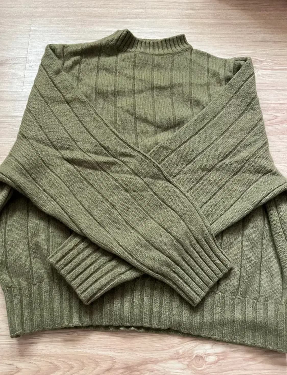 문달 골지 하이넥 니트 상품이미지3