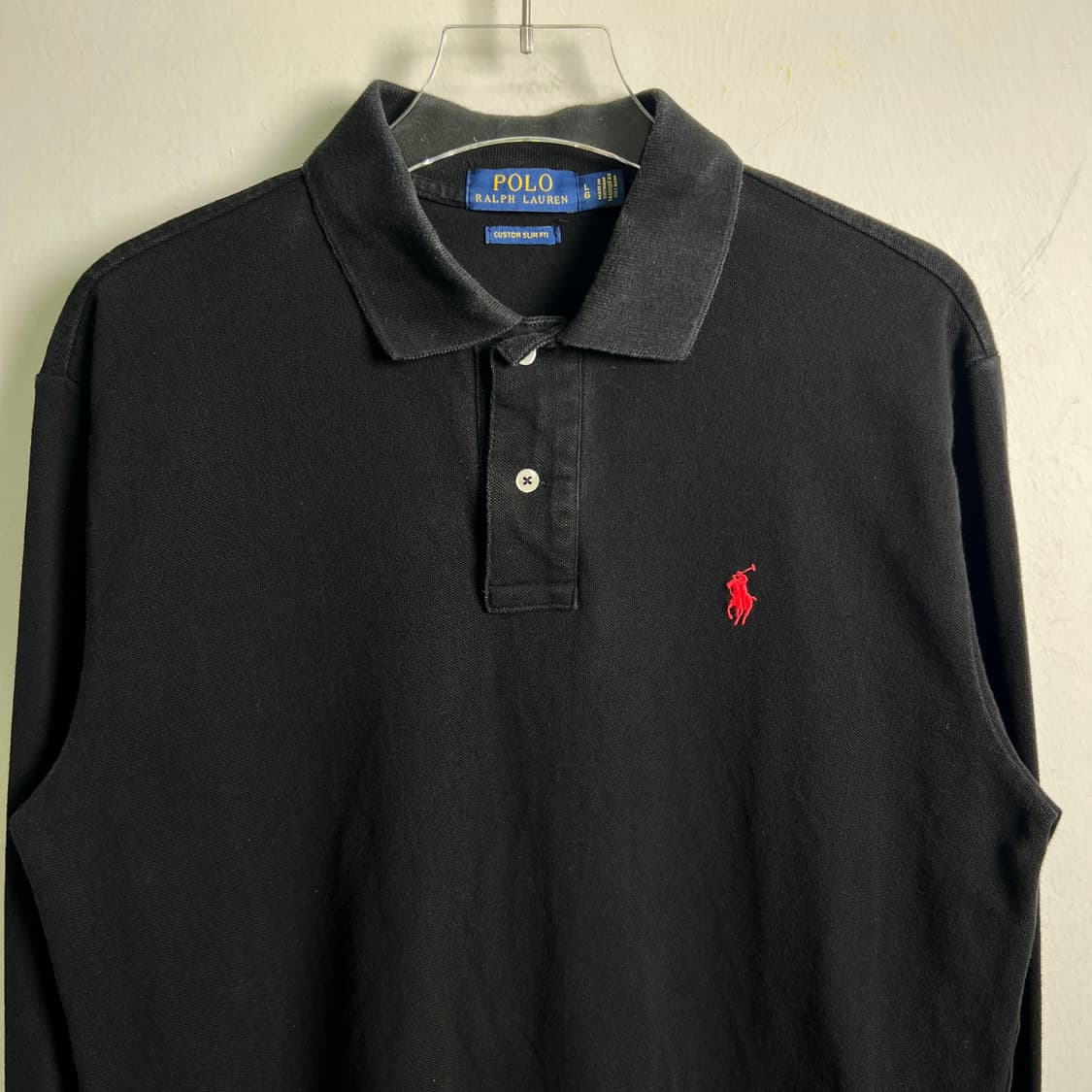폴로 랄프로렌 블랙 긴팔 카라티 L 상품이미지4