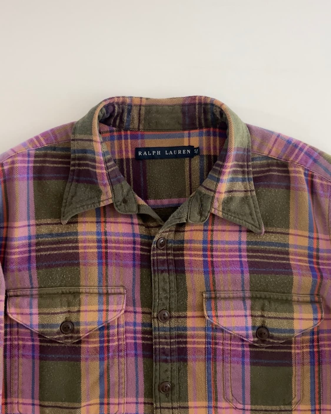 폴로 랄프로렌 엘보우패치 플란넬 체크셔츠 5 상품이미지3