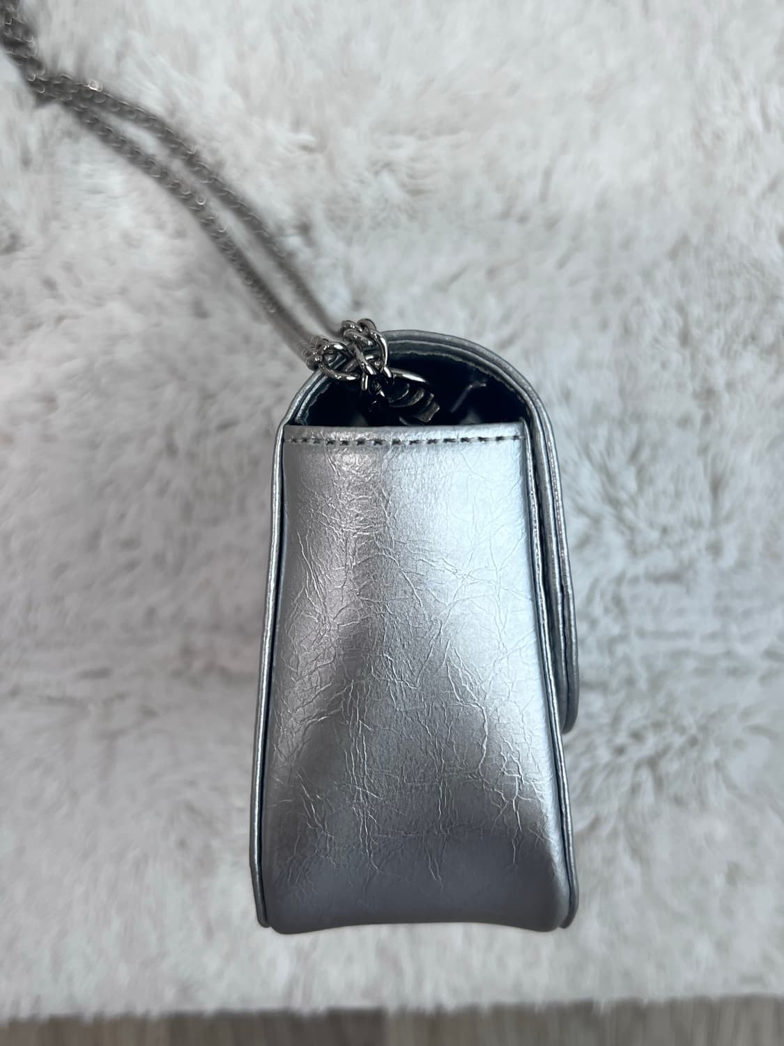 eeë eee 이이에 비비 미니 크로스 백 마이크로백 실버 상품이미지7